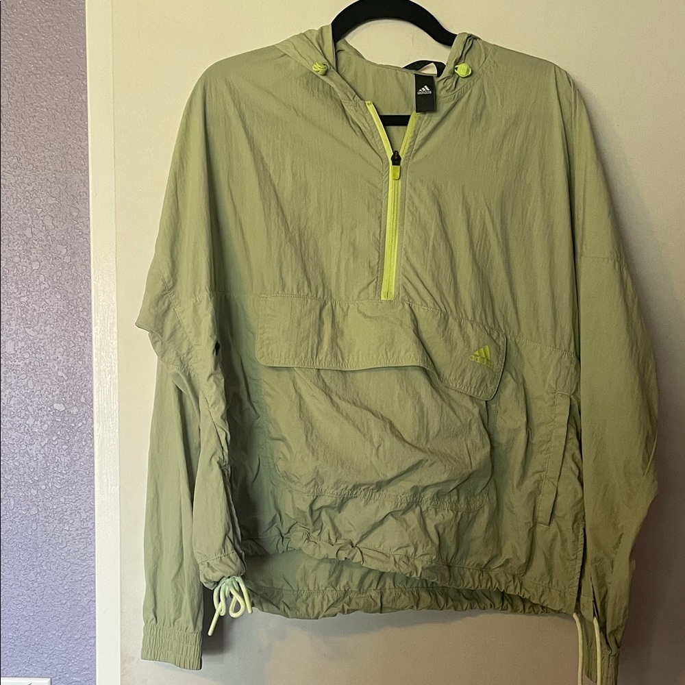 Adidas Lime Green Hooded Jacket